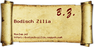 Bodisch Zilia névjegykártya